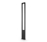 Lampada Da Terra Moderna Per Esterno Metallo Grafite Luce Led 25W Ip65