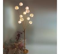 Lampada da terra multi-testa, lampade da terra dorate per soggiorno e camera da letto, design moderno di metà secolo, 11 teste, altezza 1,5 m, ideale per fotografia ed esposizione