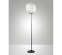 Lampada da Terra Nera Domizia Fabas Design Elegante e Sostituibile con E27