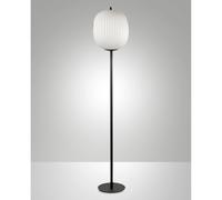 Lampada da Terra Nera Domizia Fabas Design Elegante e Sostituibile con E27 [EEK: A++]