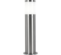 Lampada da terra per esterni lampada da giardino lampada da sentiero in acciaio inox lampada da piedistallo argento Lampada da terra a LED, 3,7W 320lm bianco caldo, DxH 14 x 50 cm