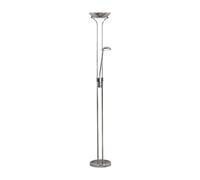 Lampada da terra per madre e bambino - Metallo cromato e vetro