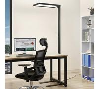 Lampada da terra per ufficio a LED Arcchio Nelus, nera, con sensore, dimmerabile Arcchio