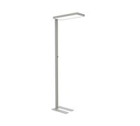 MAUL Lampione LED MAULjura | Lampada da terra dimmerabile da 4.000 K | Tecnica LED ad alta efficienza energetica | Illuminazione diretta e indiretta | Lampada da terra con etichetta GS | Argento