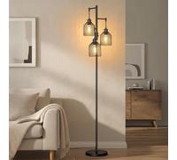 LAMPADA DA TERRA PIANTANA REGOLABILE 3 LAMPADINE PARALUME MODERNO DESIGN INTERNI