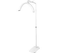Lampada da terra professionale ad arco a LED con telecomando e pulsante di controllo, design a mezza luna dimmerabile, luminosità regolabile e temperatura di colore, per studi e saloni di nail art