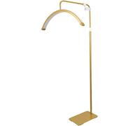 Lampada da terra professionale ad arco a LED con telecomando e pulsante di controllo, design a mezza luna dimmerabile, luminosità regolabile e temperatura di colore, per studi e saloni di nail art