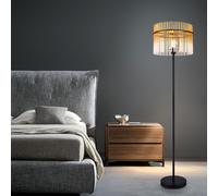 Lampada Da Terra Retro Filamento LED In Vetro Ambra H 152 Cm [EEK: E]