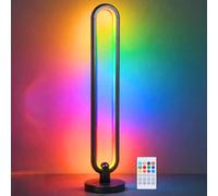 grundig Lampada da Terra RGB 104,5 cm - Lampada LED da Terra con Telecomando e Modalità Musica - Illuminazione Ambientale con Timer Fino a 4 ore - Lampada Gaming RGB e Luce Bianca