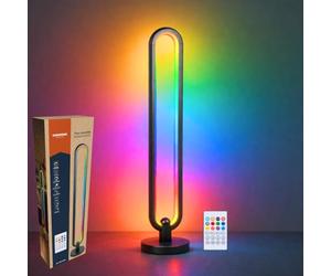 Lampada da Terra RGB Grundig 104,5 cm - Lampada LED da Terra con Telecomando e Modalità Musica - Illuminazione Ambientale con Timer Fino a 4 ore - Lampada Gaming RGB e Luce Bianca