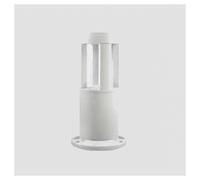 LAMPADA DA TERRA SEGNAPASSO DA GIARDINO IP65 IN ALLUMINIO VETRO 12 W ES59 BIANCO