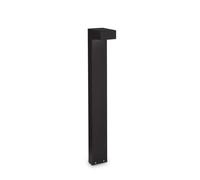 Piantana Moderna Sirio Alluminio Nero 2 Luci 3W 3000K Luce Calda H80Cm [EEK: A++]