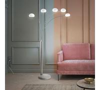 Lampada Da Terra Spot Lampada Da Soggiorno Dimmer Marmo Vetro 5 Fiamme [EEK: Inaditato]