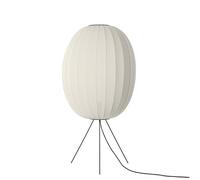 Lampada da Terra Terra Alta/ovale Made By Hand in Maglia Ø65 Bianco Perla