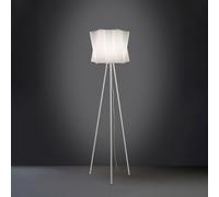 Lampada Da Terra Treppiede 1 Luce Folio In Polilux Bianco Made In Italy