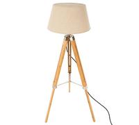 Lampada da terra treppiede in bambù runo H146