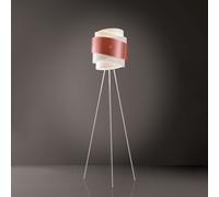 Lampada Da Terra Treppiedi 1 Luce Bea In Polilux Rame D40 Made In Italy