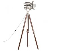 vidaXL Lampada da Terra a Treppiede Legno Massello di Mango 180 cm