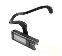 Lampada da testa sopra l'orecchio, torcia LED ricaricabile da 1200 mAh, torcia con sensore multi-fonte, torcia frontale multifunzione a doppio pulsante, faro con gancio per l'orecchio, per