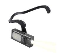 Lampada da testa sopra l'orecchio, torcia LED ricaricabile da 1200 mAh, torcia con sensore multi-fonte, torcia frontale multifunzione a doppio pulsante, faro con gancio per l'orecchio, per