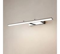 Lampada da toeletta a LED Lampada da specchio da bagno da 8 W, illuminazione moderna per trucco da interni, lampade frontali a specchio da bagno cromate Luci da parete per vanità per mobile da toletta