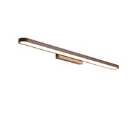 Lampada da toeletta a LED Moderna per Bagno - 3 modalità Colore, Barra Luminosa per Trucco, Semplice Lampada da Parete, Illuminazione Frontale a Specchio Marrone per camerino (40 cm)