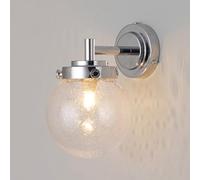 Lampada da toeletta per Bagno, in Vetro soffiato a Mano, Moderna, Applique da Parete, Lampada da Parete in Metallo Vintage, Applique da Parete a Globo di metà secolo, G9, Comodino, corridoio, Cuc