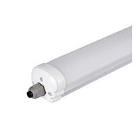Lampada da vasca, lampada per ambienti umidi, plafoniera, lampada da ingresso a tubo LED, IP65, 18W 2160lm 6500K bianco freddo, LxLxP 60x6,5x5,8 cm, set di 4