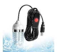 Lampada Da Verde - con Cavo Lampada Alimentata da USB, LED Verde Sommergibile per | per Piscina Barca Lago Mare Ghiaccio Fiume Dock Kayak Crappie Bass Gamberetti