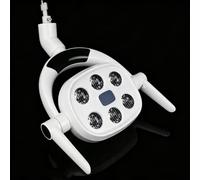 Lampada da Visita Chirurgica LED A 6 Fori Con Controllo A Induzione | Lampada Operativa Dentale Senza Ombre Con Maniglia Rimovibile, Per Unità Di Poltrona Dentale and Chirurgia Veterinaria(26mm)