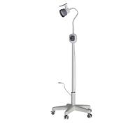 Lampada da Visita Chirurgica LED Dimmerabile da 12 W, Mobile Esame Lampada da Pavimento da 170 cm, Lampada per Visita Ginecologica e Chirurgia Otorinolaringoiatrica, Luce Flessibile a Collo D'oca