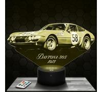 Lampada d'atmosfera LED moderna Auto 365 GTB Daytona F, idea regalo deco Supercar Sport Veicolo di lusso Tuning. Lampada deco per ufficio. Idea regalo natale per gli appassionati di Auto