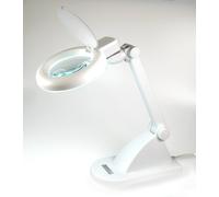 LAMPADA DAYLIGHT LENTE INGRANDIMENTO NEON BRILLANTE ILLUMINAZIONE DETTAGLIO LAVO