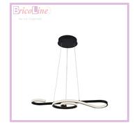 V-TAC Lampadario LED a Sospensione 18W in Metallo dal Design Moderno 70*25cm Colore Nero 3000K