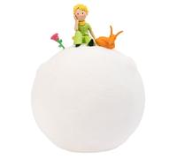 Lampada decorativa Erik con statuetta Il piccolo principe sulla luna (Rosa e ...