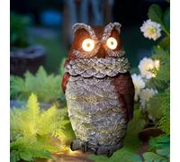 LAMPADA DECORATIVA LED SOLARE GUFO OSCILLANTE LUCE ATMOSFERA ESTERNA GIARDINO PA