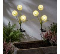 Fiore Solare Luci Decorative Lampada per Esterni LED Chiodi Giallo Tarassaco 2x