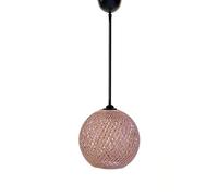 Lampada del soffitto, colore lilla fatto a mano, marrone