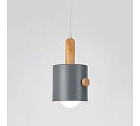 Lampada del soffitto, Manico in Legno lampadario Nordic Industrial Regolable Light E27 METALE A BUSHELIER CUSCINE CUSCINA Isola Passaggio PASSAGGI