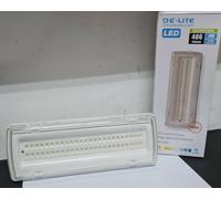 LAMPADA D'EMERGENZA A LED 406 LUMEN A PARETE 6500K IP65