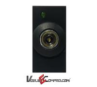 LAMPADA D'EMMERGENZA A LED FRUTTO DA INCASSO PER AVE DOMUS 100 S44 NERO