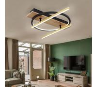 Plafoniera Lampada da Soggiorno Design LED Orientabile 3-Stufen Legno Ottone [EEK: Non valutato]