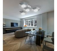 Lampada Design Plafoniera Luci Soggiorno LED Plafoniera Dimmerabile 3 Livelli