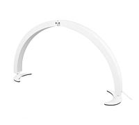 Lampada di Bellezza a Mezzaluna da 28 Pollici e 40 W con Telecomando, Perline di Lampada da 320 Pezzi 2000LM RA>90, Temperatura di Colore 3200K-5600K, Lampada da Scrivania (Spina