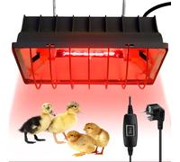 Lampada di calore con animali, lampada a luce rossa, 175 W, lampada termica per polli, lampada a infrarossi, lampada a risparmio energetico, lampada per pulcini, cuccioli, bruciatori, agnelli, anatre