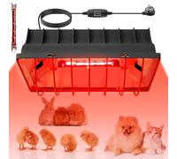Lampada di calore da 1,8 metri, riscaldatore con spina EU, lampada a luce rossa con interruttore, lampada di calore per animali, lampada riscaldante per pollaio, lampada a infrarossi per pulcini