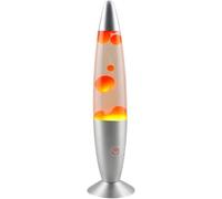 Lampada di Cera con Base in Metallo Volcano Lava Lamp Jellyfish Lamp Luci Decorative Creative, Orange, X