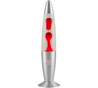 Lampada di Cera con Base in Metallo Volcano Lava Lamp Jellyfish Lamp Luci Decorative Creative, Red, X