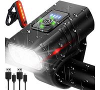 Lampada di ciclismo a batteria Set 6 LED CREE + Luce posteriore