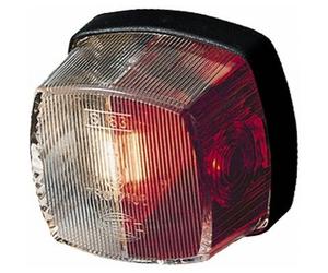 Lampada di Contorno Laterale Incasso 6 V C5W Alogena Chiaro/Rosso HELLA per U.